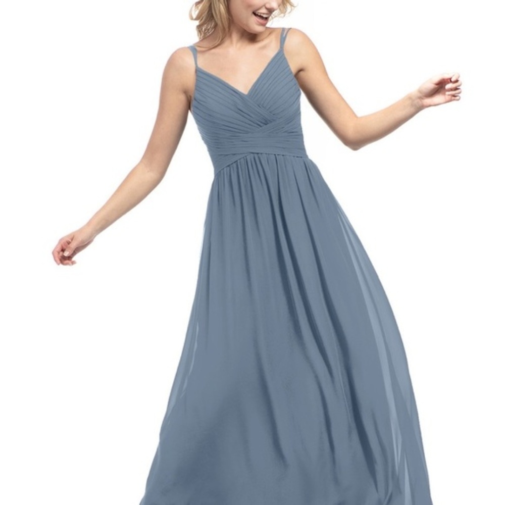 Azazie Blake in Dusty Blue Size 2